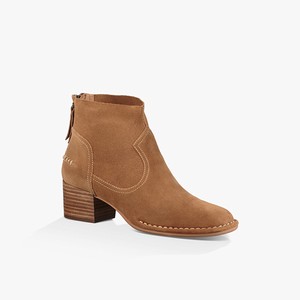 Ugg Bandara Ankle Suede Women Fashion Boots Brown (7560KYUBL)